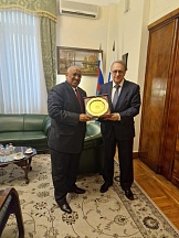 Meeting of the Special Representative of the President of the Russian Federation for the Middle East and Africa, Deputy Minister of Foreign Affairs of Russia M.L.Bogdanov with the Chairman of the National Assembly of the Republic of Djibouti D.M.Dileita